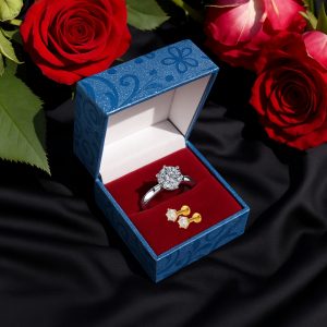2 Nosepin (18K Gold Plated) 1 Diamond Cut Finger Ring With Free Gift Box
