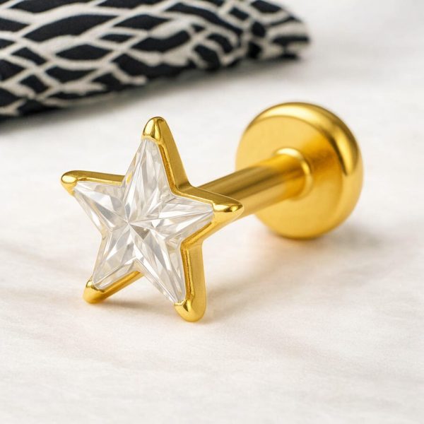 3 Original Diamond Cut 18K Gold Plated Nosepin With Free Gift Box - Image 4