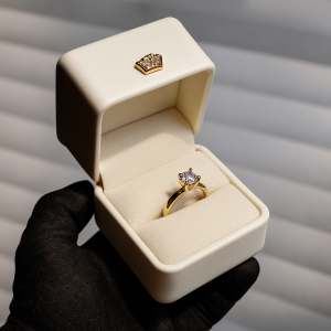 Luxury Crown Cut Finger Ring – Premium Gift Box Included