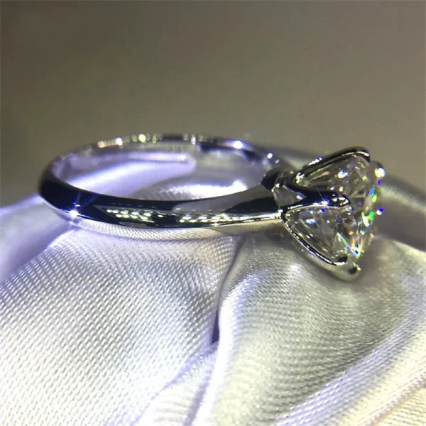 Artificial Rose With Diamond Cut Ring And 18K Nosepin - Image 6