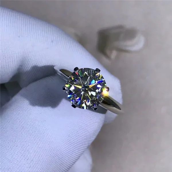 Artificial Rose With Diamond Cut Ring And 18K Nosepin - Image 7