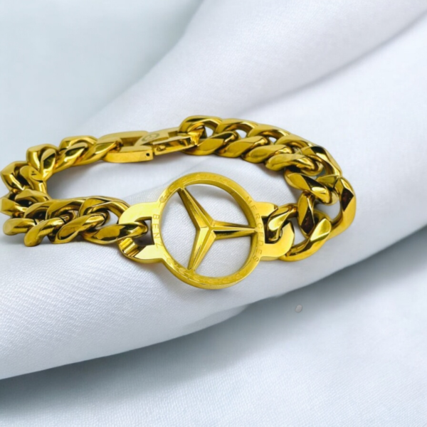 100% Stainless Steel Matt Golden Bracelet – Marcity Edition | 5 Years Guarantee