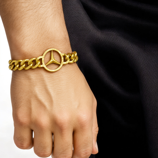 100% Stainless Steel Matt Golden Bracelet – Marcity Edition | 5 Years Guarantee - Image 2