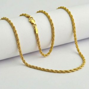 🛍️🥰 অর্ধেকেরও কম দামে পাচ্ছেন হুবহু ২২ক্যারেট গোল্ডের মতো এই চেইনটি। অফারে নিন এখনই!