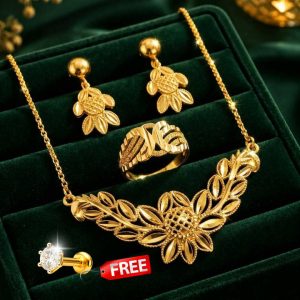 Elegant Glamour 4-Piece Complete Festive Jewelry Collection