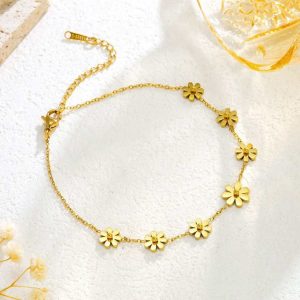 Golden Flower Stainless Steel Nupor Payeel - Colour Guaranted