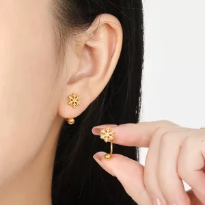 Flower Shape Stylish Color Guaranteed Earring