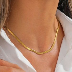 High Quality Gold Polished Snake Chain for Man/Women