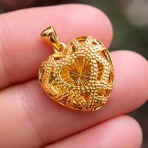 18K Gold Plated Love Locket with Color Guaranteed