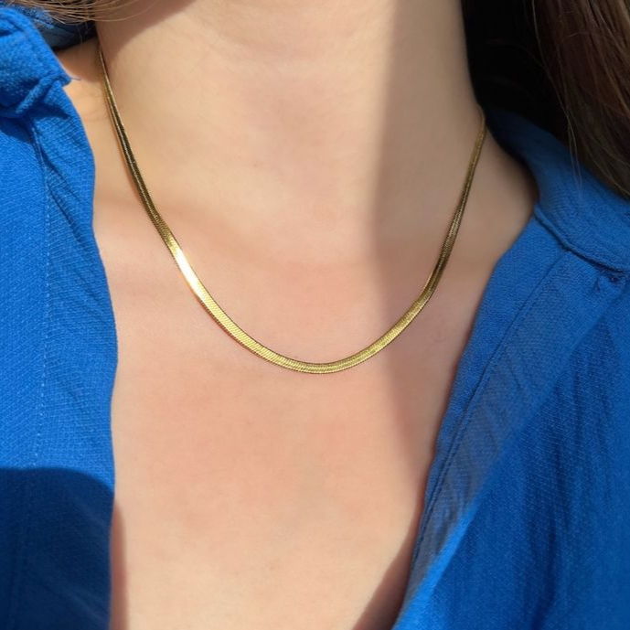 High Quality Gold Polished Snake Chain for Man/Women - Image 4