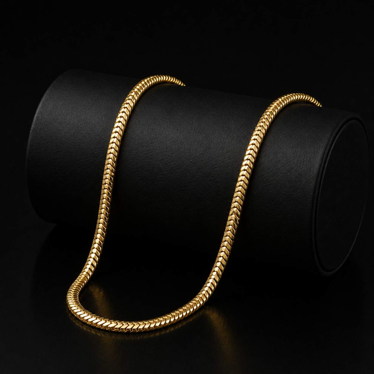 Dubai Gold Spring Chain, (24 inch) Long - Male/Female