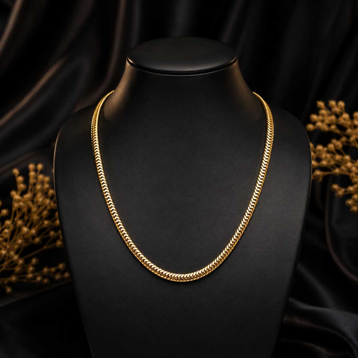 Dubai Gold Spring Chain, (24 inch) Long - Male/Female - Image 2